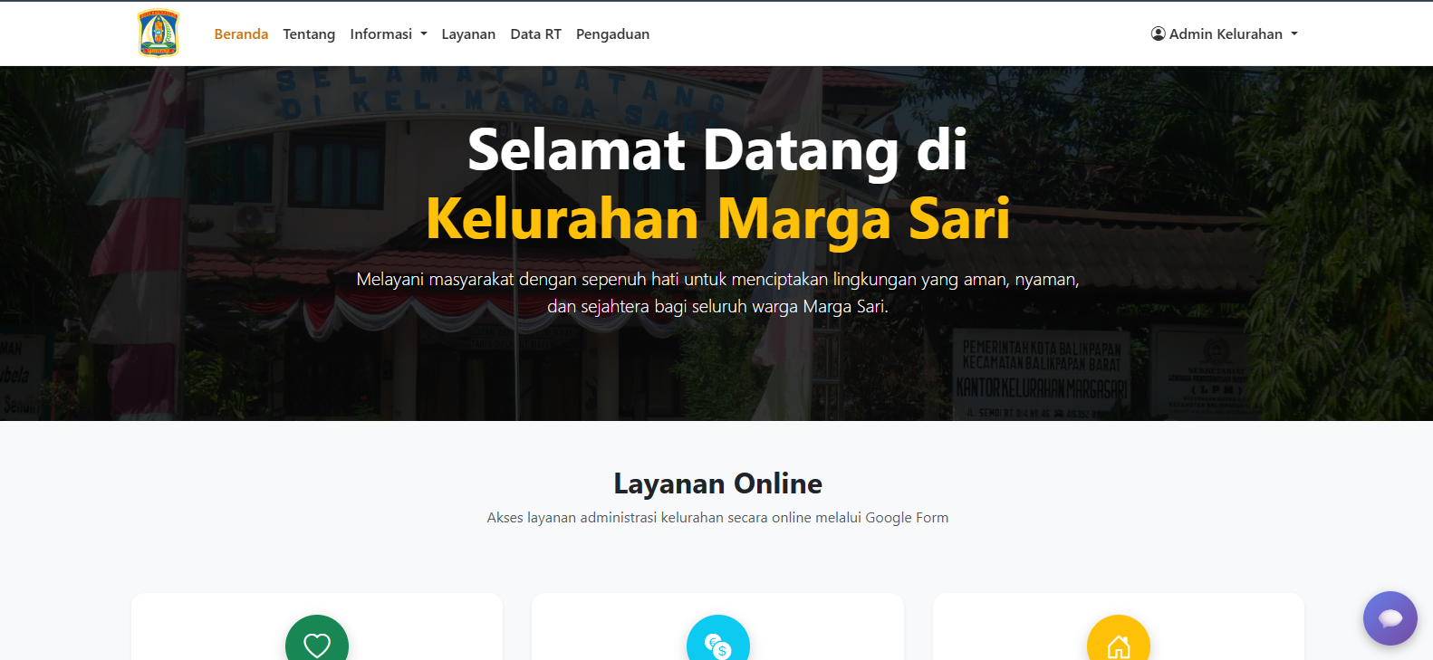 Selamat Datang di Website Kelurahan Marga Sari